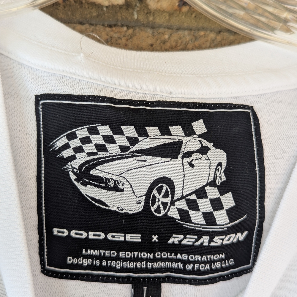 Reason Brand White Tee with Red and Black Graphic - Picture 6 of 6